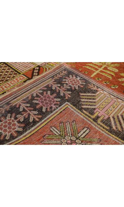 6 x 11 Antique Eastern Turkestan Khotan Rug 77325