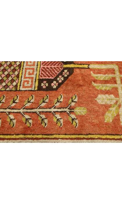 6 x 11 Antique Eastern Turkestan Khotan Rug 77325
