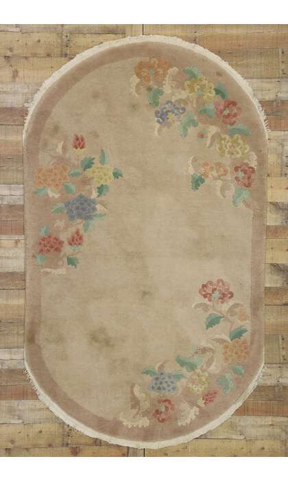 4 x 7 Antique Art Deco Rug 77328