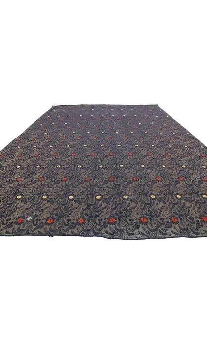 8 x 11 Vintage Embroidered Rug 77335