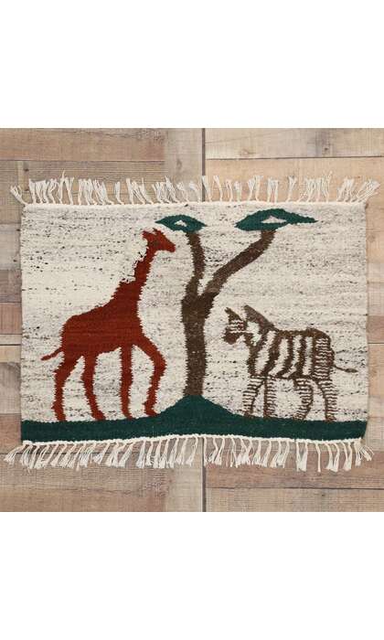 2 x 3 Vintage African Rug 77336