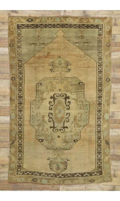 6 x 9 Vintage Turkish Kars Rug 50043
