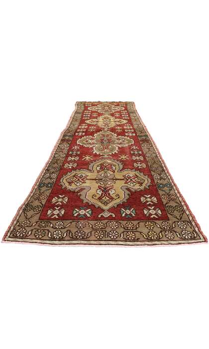 3 x 11 Vintage Oushak Rug 501063 x 11 Vintage Oushak Rug 50106