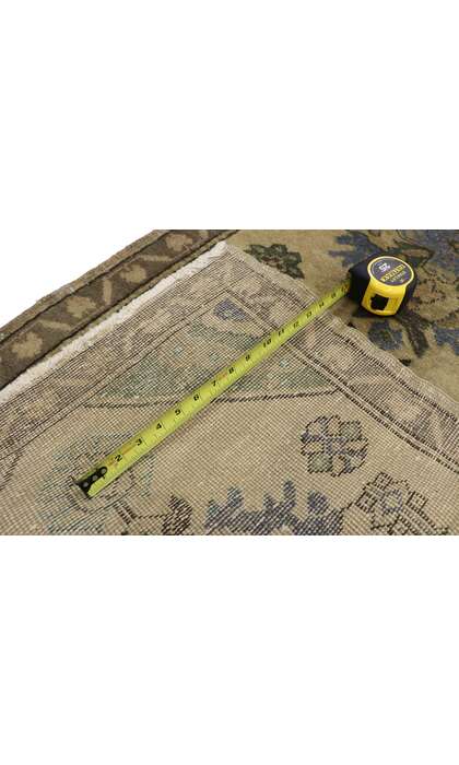 2 x 11 Vintage Turkish Oushak Rug Runner 50345