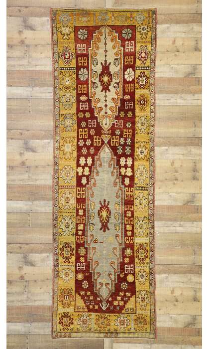 3 x 11 Vintage Turkish Oushak Runner 50651