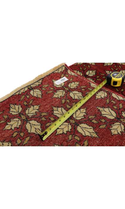 3 x 22 Vintage Red Turkish Oushak Rug 50658