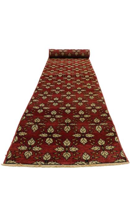 3 x 22 Vintage Red Turkish Oushak Rug 50658