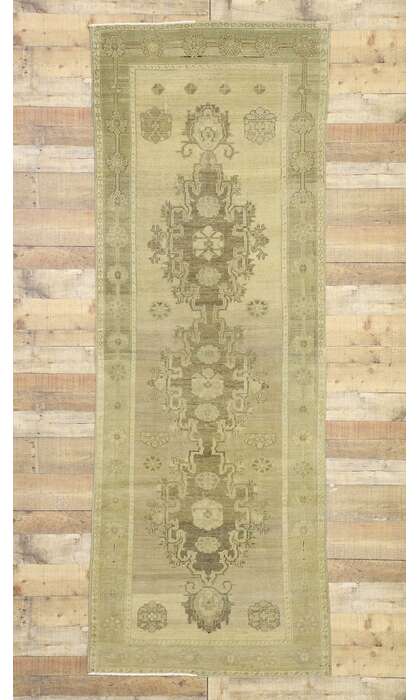 3 x 9 Vintage Turkish Oushak Rug 50838