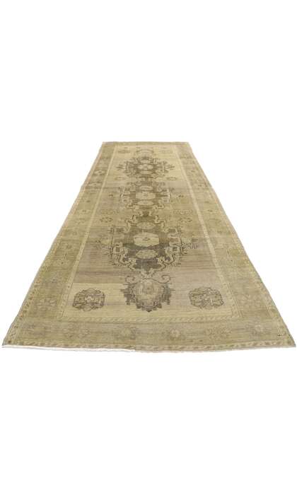 3 x 9 Vintage Turkish Oushak Rug 50838