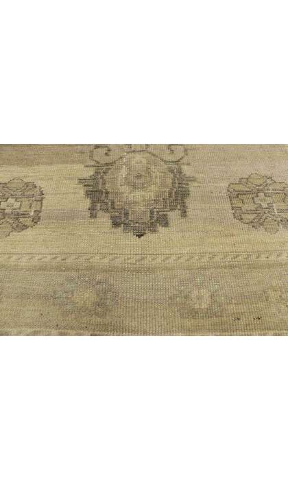 3 x 9 Vintage Turkish Oushak Rug 50838