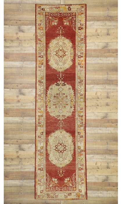 3 x 13 Vintage Turkish Oushak Rug 51043
