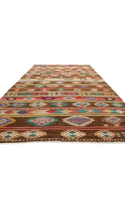 7 x 11 Vintage Turkish Kilim Rug 51069