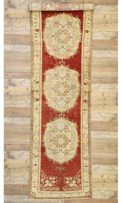 3 x 11 Vintage Oushak Rug 51662