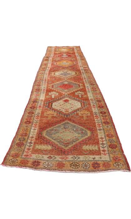 3 x 11 Vintage Turkish Oushak Rug 51665