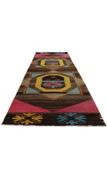 3 x 10 Vintage Turkish Oushak Rug Runner 52055