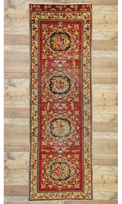 3 x 10 Vintage Oushak Rug 52067