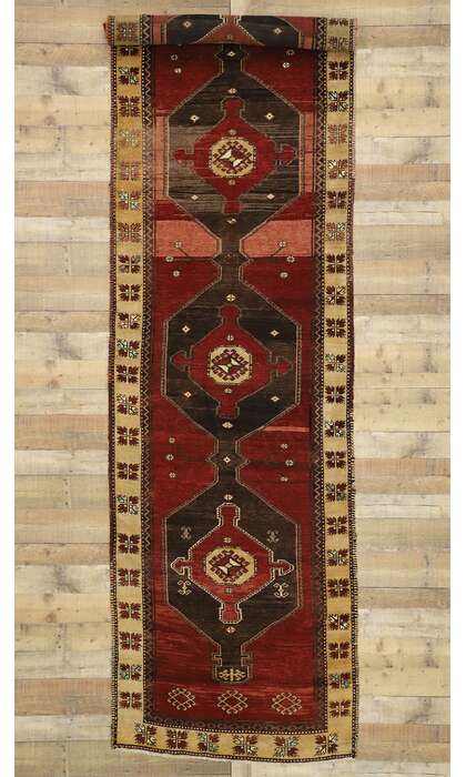 4 x 15 Vintage Oushak Rug 52141