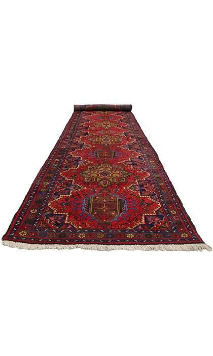 4 x 13 Persian Vintage Heriz Rug Runner 60243
