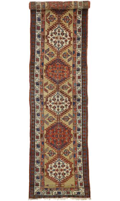 3 x 14 Antique Persian Sarab Rug 72989