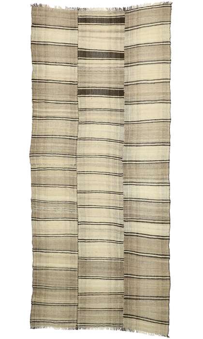 7 x 17 Vintage Persian Mazandaran Kilim Rug 76396