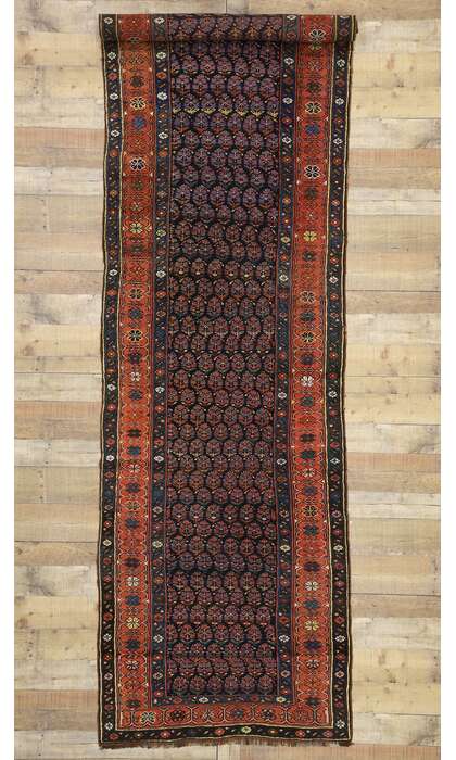 4 x 13 Vintage Persian Kurdish Rug 76603