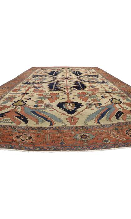11 x 15 Antique Serapi Rug 76927