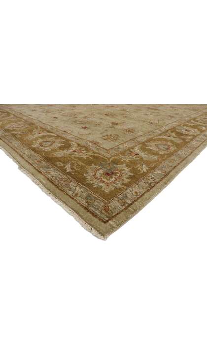 8 x 12 Vintage Earth-Tone Indian Rug 77366