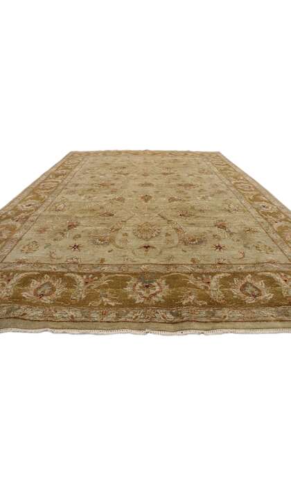 8 x 12 Vintage Earth-Tone Indian Rug 77366
