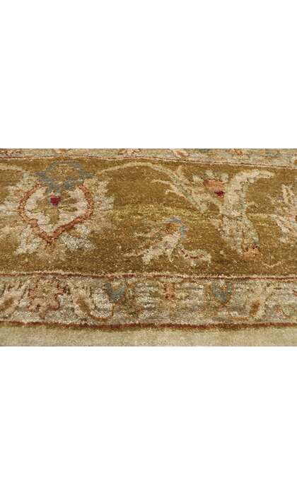 8 x 12 Vintage Earth-Tone Indian Rug 77366