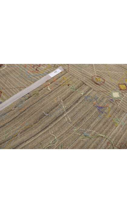 8 x 10 Vintage Uzbek Afghan Kilim Rug 80106