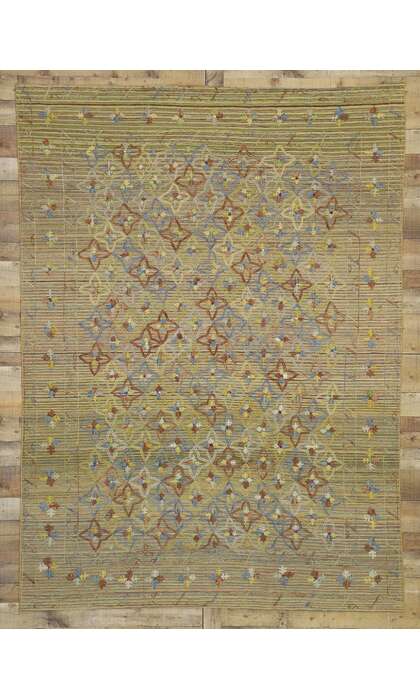 7 x 9 Vintage Uzbek Afghan Kilim Rug 80110