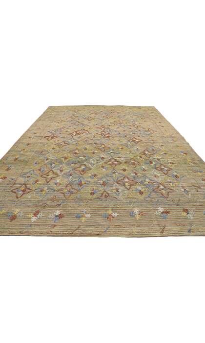 7 x 9 Vintage Uzbek Afghan Kilim Rug 80110