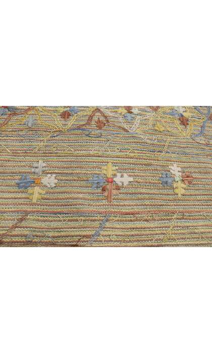 7 x 9 Vintage Uzbek Afghan Kilim Rug 80110