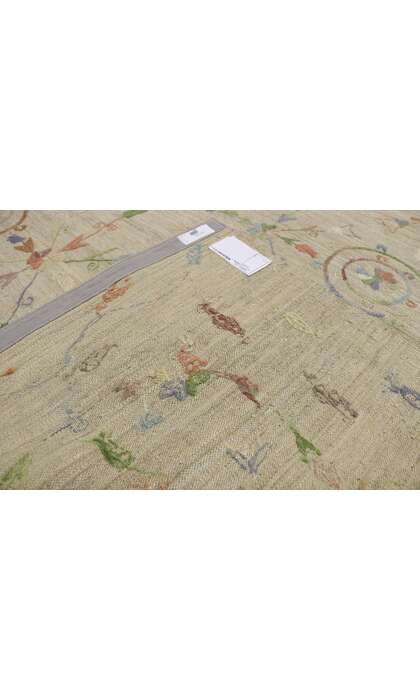 7 x 9 Vintage Uzbek Afghan Kilim Rug 80112