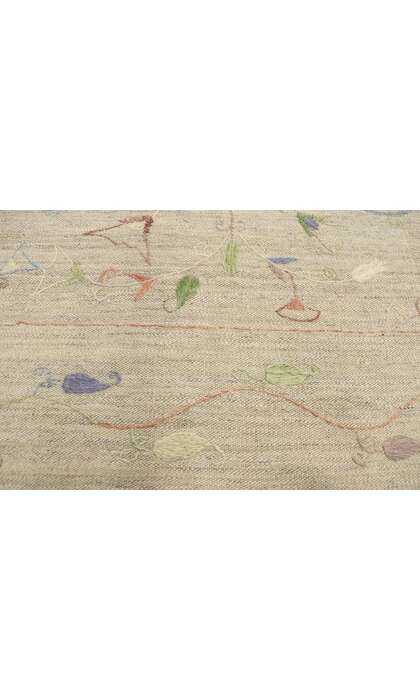 7 x 9 Vintage Uzbek Afghan Kilim Rug 80112