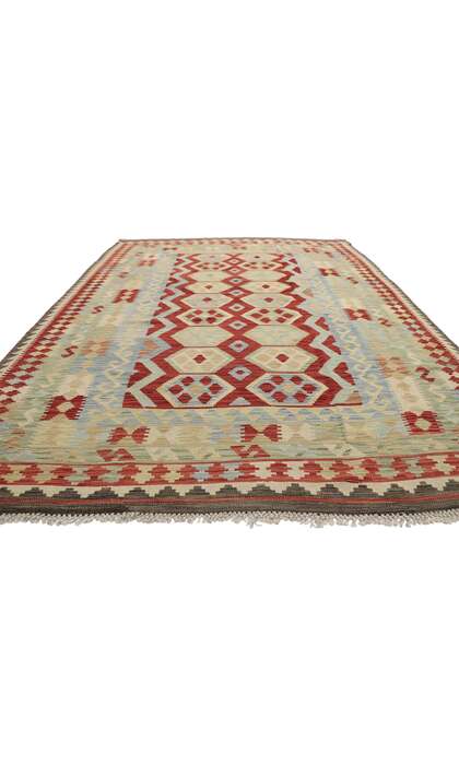 7 x 10 Vintage Afghan Kilim Rug 80119
