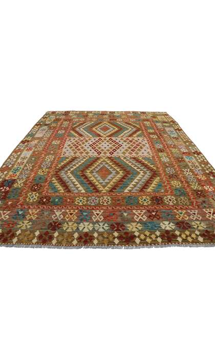 6 x 7 Vintage Afghan Kilim Rug 80151