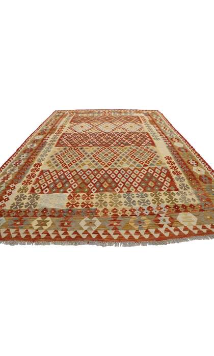 7 x 9 Vintage Afghan Kilim Rug 80160