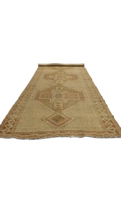 4 x 11 Vintage Turkish Oushak Rug 50835 floor