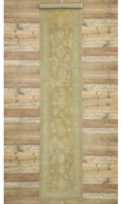 3 x 13 Modern Earth-Tone Oushak Rug Runner 51622