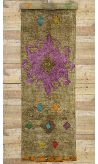 3 x 11 Vintage Turkish Oushak Rug 51853