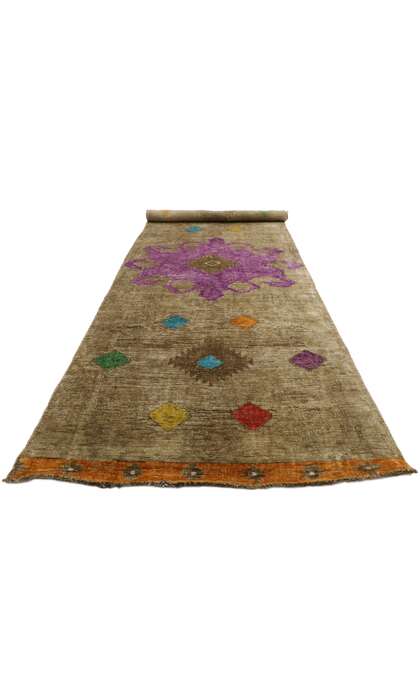 3 x 11 Vintage Turkish Oushak Rug 51853