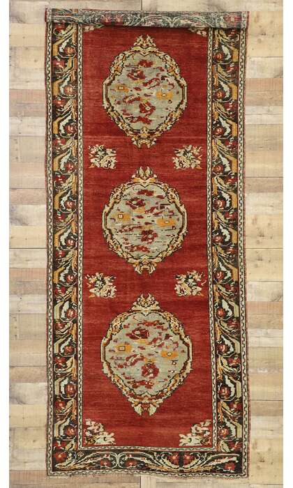 4 x 10 Vintage Oushak Rug 52128