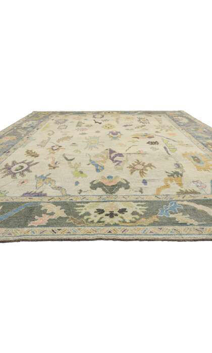 11 x 14 Colorful Oushak Rug 52528