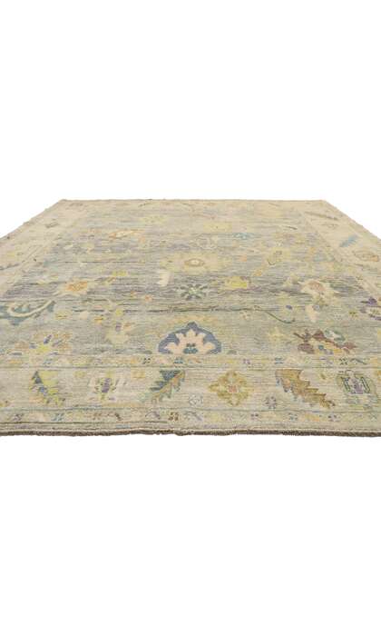 9 x 11 Colorful Turkish Oushak Rug 52529