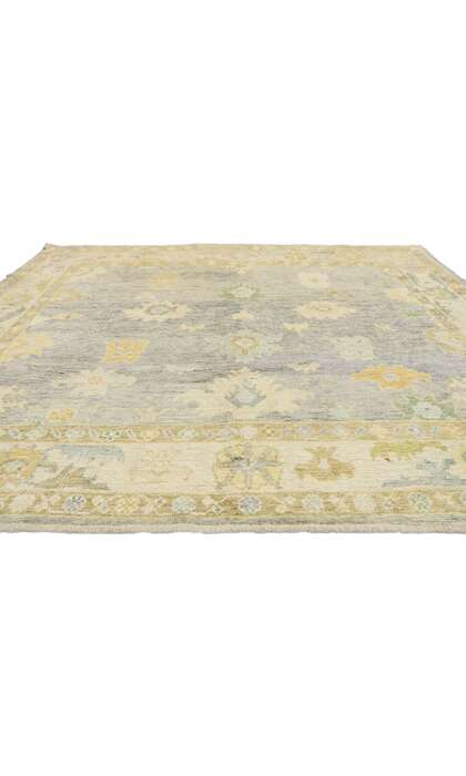 8 x 8 Colorful Oushak Rug 52544