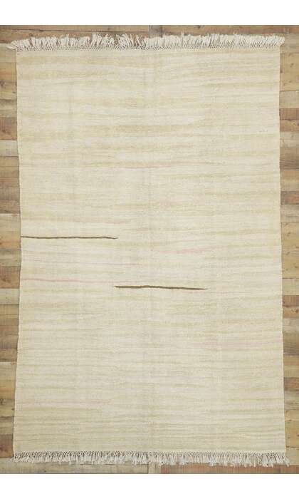 6 x 10 Vintage Neutral Turkish Kilim Rug 52623