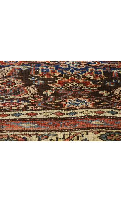 4 x 12 Antique Persian Bijar Rug 72392