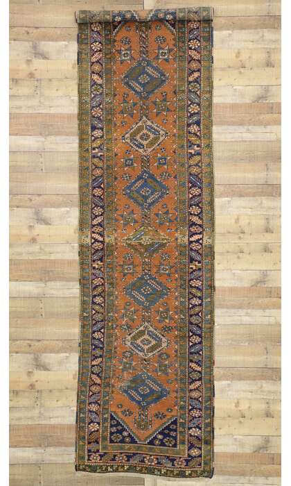 3 x 12 Antique Persian Heriz Rug 73197