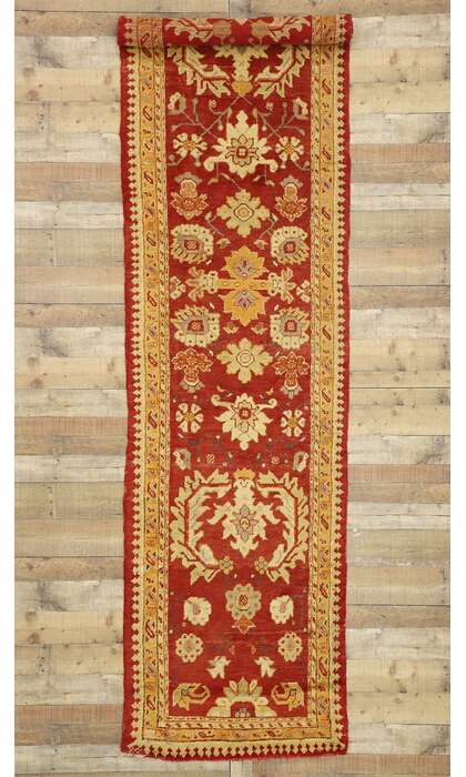 3 x 13 Antique Turkish Oushak Rug 74016